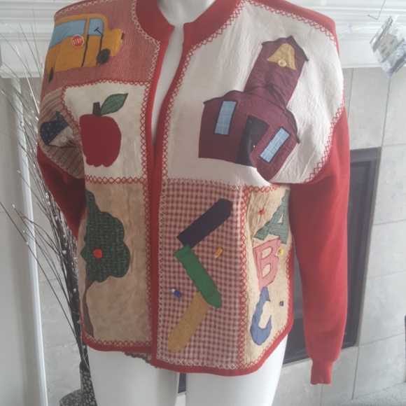 Jerzees Jackets & Blazers - JERZEES teacher sweatshirt quilted jacket xl